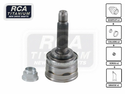 Jeu de joints, arbre de transmission RCA FRANCE SU308