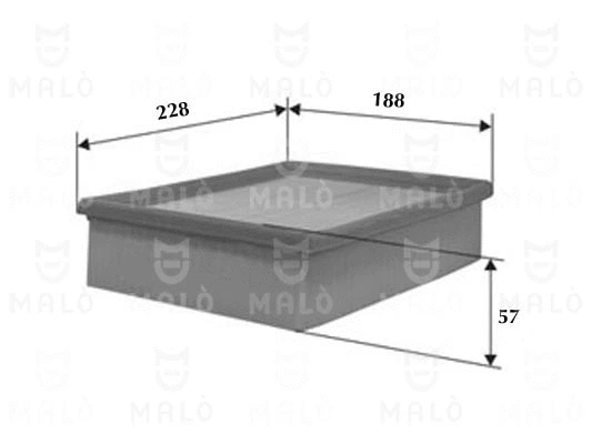 Filtre à air AKRON-MALÒ 1500384