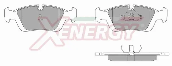 Kit de plaquettes de frein, frein à disque AP XENERGY X40392