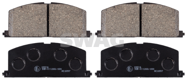 Kit de plaquettes de frein, frein à disque SWAG 81 91 6581
