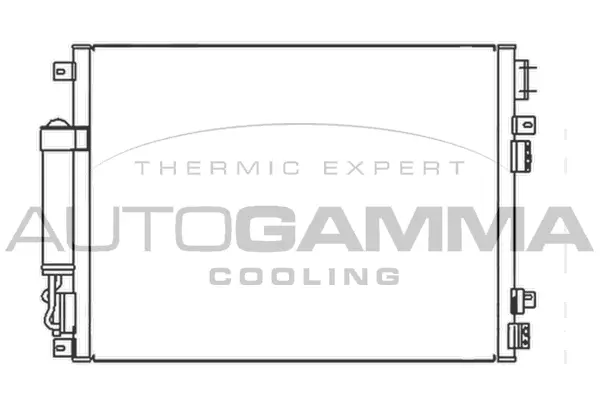 Condenseur, climatisation AUTOGAMMA 104947