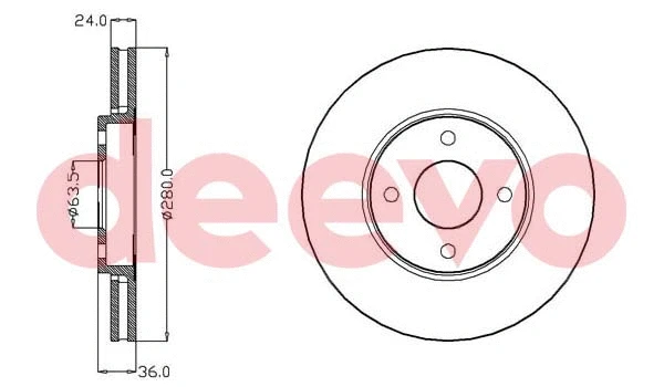 Disque de frein DEEVO BD25620