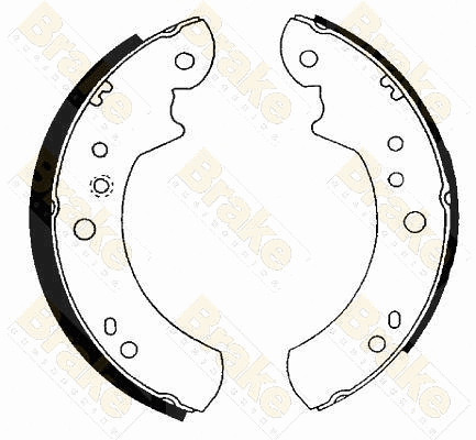 Jeu de mâchoires de frein Brake ENGINEERING SH2222