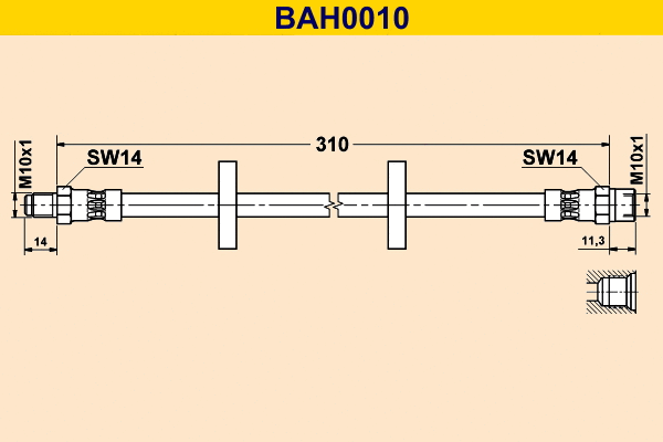 Flexible de frein BARUM BAH0010