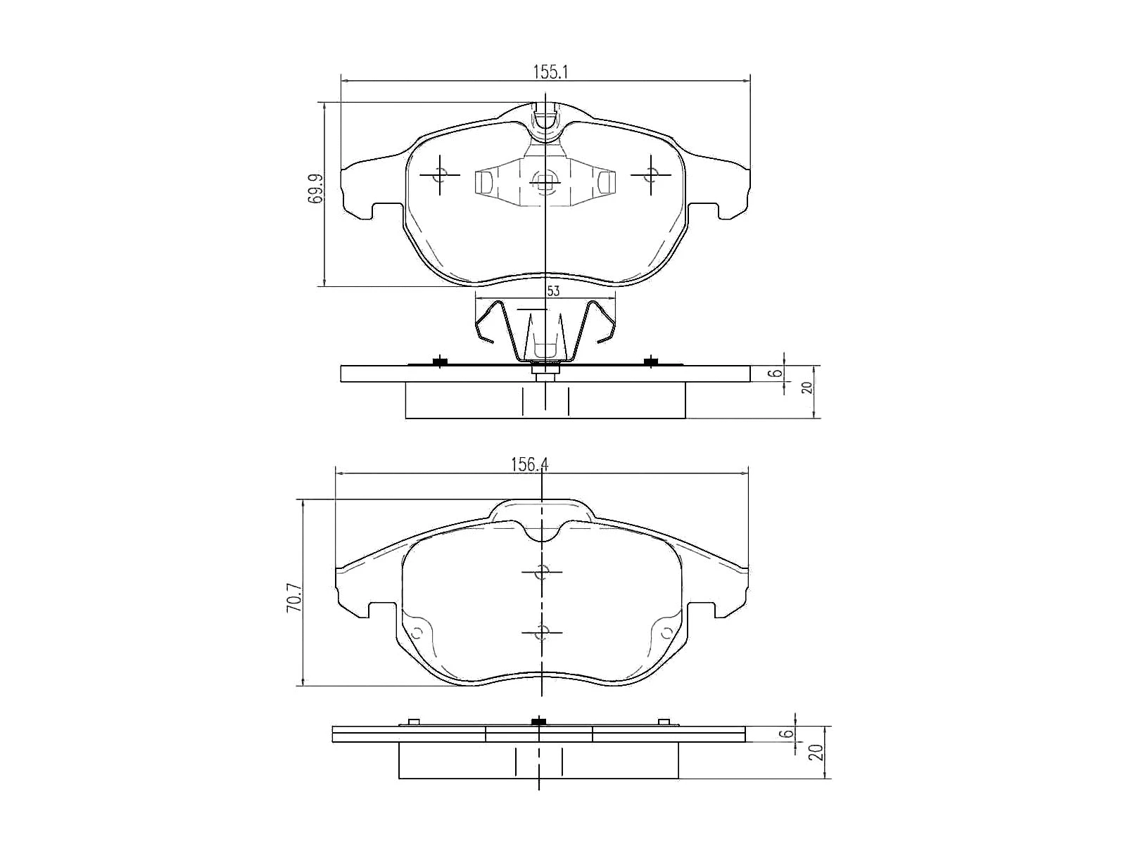 Kit de plaquettes de frein, frein à disque A.Z. Meisterteile AZMT-44-022-1132