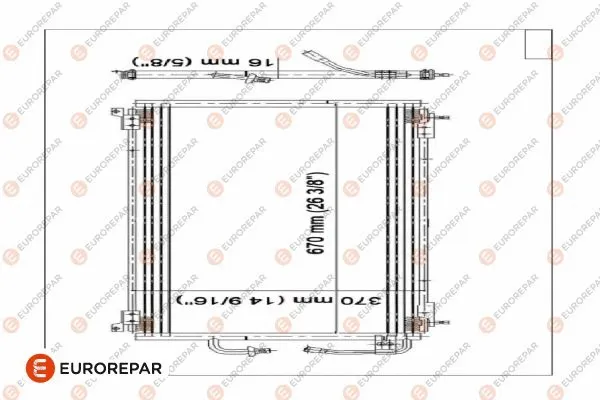 Condenseur, climatisation EUROREPAR E163299