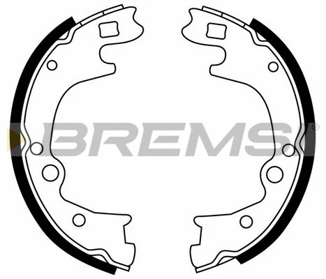 Jeu de mâchoires de frein, frein de stationnement BREMSI GF0748