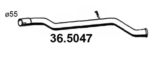 Tuyau d'échappement ASSO 36.5047