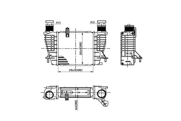 Refroidisseur d'air de suralimentation ORDONEZ 2066567