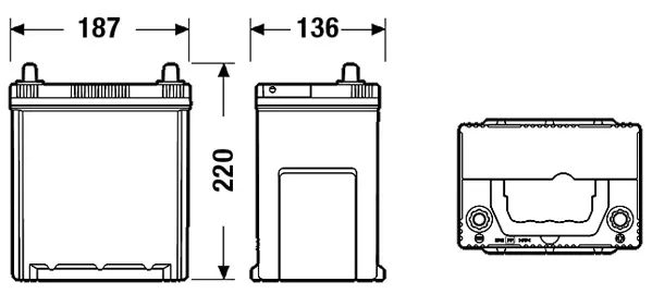 Batterie de démarrage DETA DA406