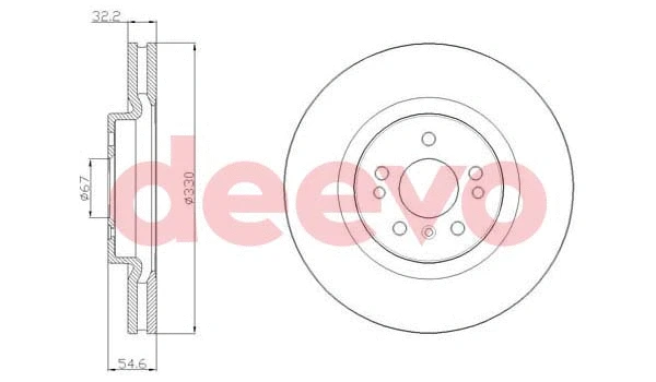 Disque de frein DEEVO BD23280