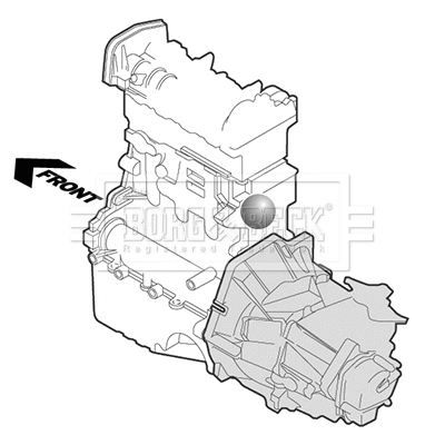 Support moteur BORG & BECK BEM4229