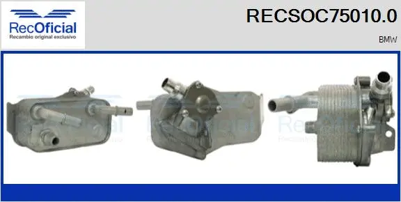 Radiateur d'huile RECOFICIAL RECSOC75010.0