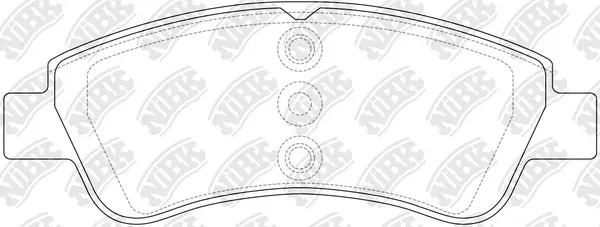 Kit de plaquettes de frein, frein à disque NiBK PN0364