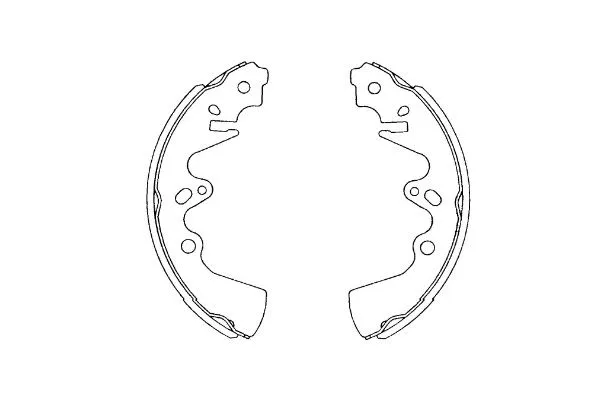 Jeu de mâchoires de frein KAVO PARTS KBS-5410