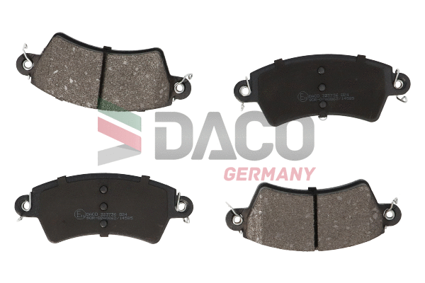 Kit de plaquettes de frein, frein à disque DACO Germany 323736