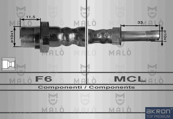 Flexible de frein AKRON-MALÒ 8909