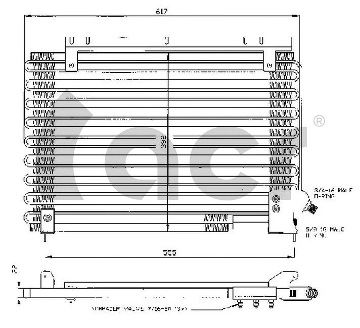 Condenseur, climatisation ACR 300202