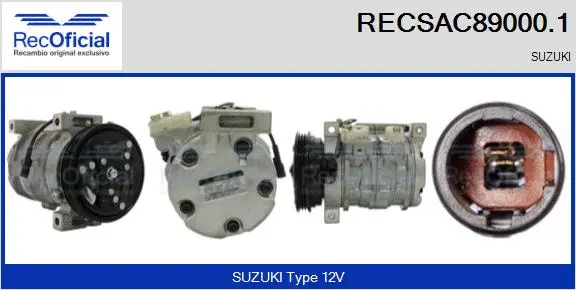 Compresseur, climatisation RECOFICIAL RECSAC89000.1