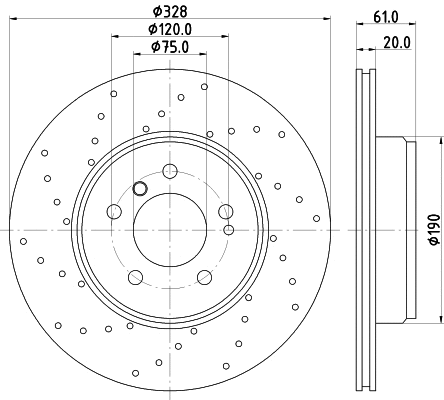 Disque de frein PAGID 65028
