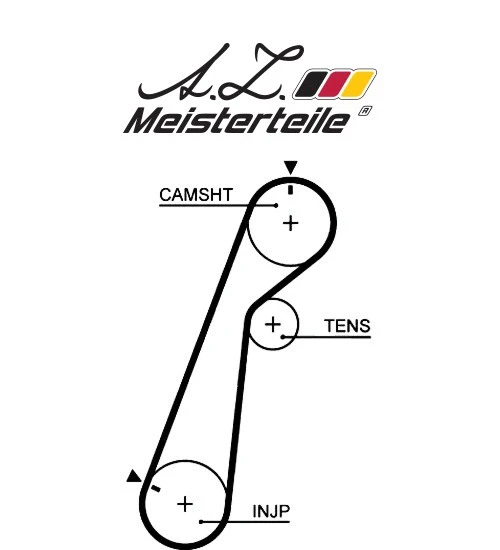 Kit de courroie crantée A.Z. Meisterteile AZMT-30-058-2166