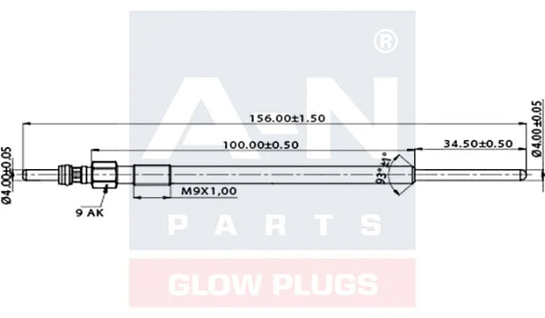 Bougie de préchauffage A-N PARTS A-N156069