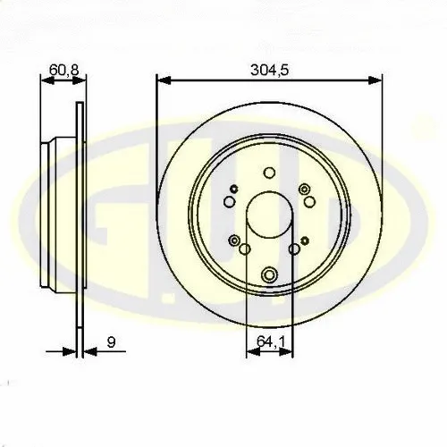 Disque de frein G.U.D. GDB109151