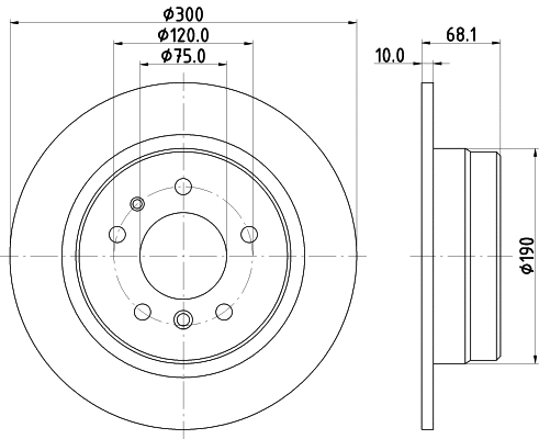 Disque de frein MINTEX MDC475