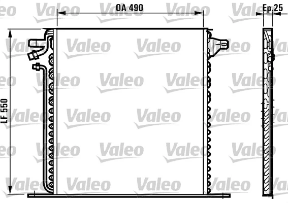 Condenseur, climatisation VALEO 817011