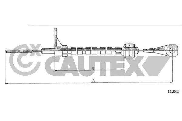 Câble d'accélération CAUTEX 763094