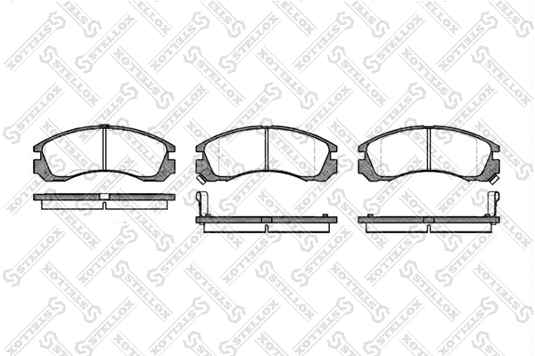 Kit de plaquettes de frein, frein à disque STELLOX 365 002-SX