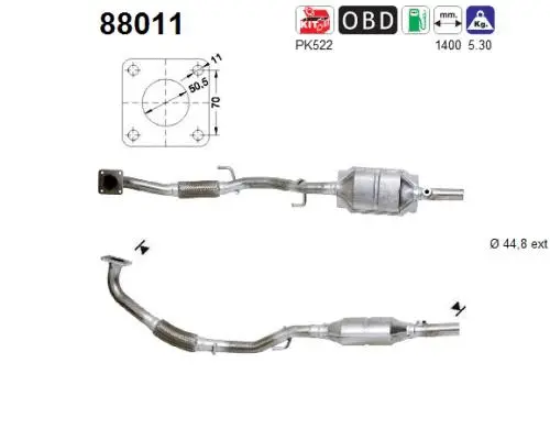 Catalyseur AS 88011
