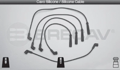 Kit de câbles d'allumage BRECAV 38.501