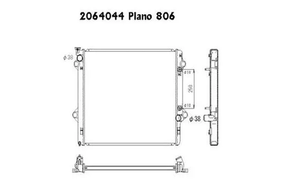 Radiateur, refroidissement du moteur ORDONEZ 2064044