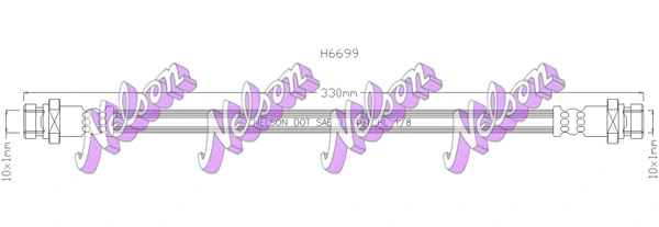 Flexible de frein KAWE H6699