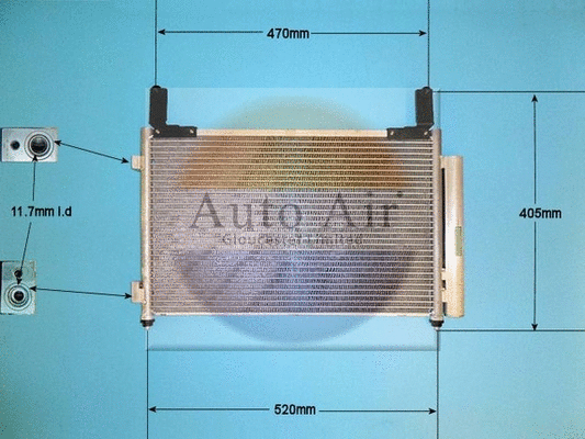 Condenseur, climatisation AUTO AIR GLOUCESTER 16-9793