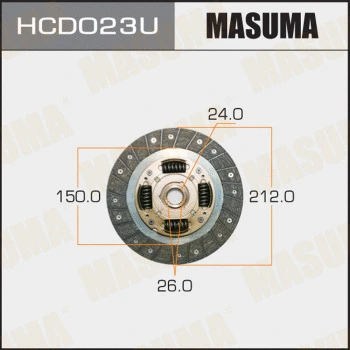 Disque d'embrayage MASUMA HCD023U