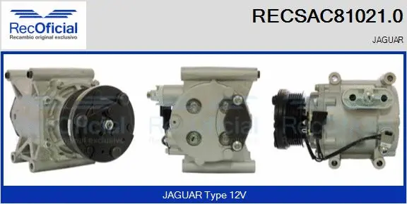 Compresseur, climatisation RECOFICIAL RECSAC81021.0