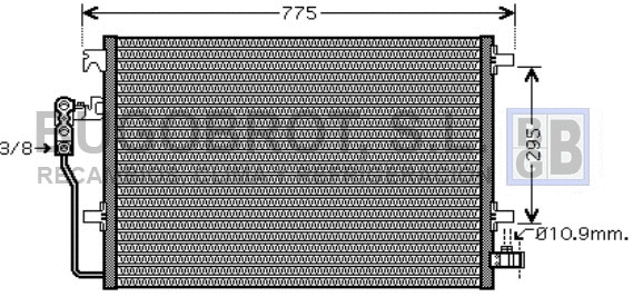 Condenseur, climatisation BUGOBROT 62-VW5277