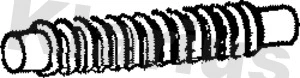 Tube ondulé, système d'échappement KLARIUS 110191