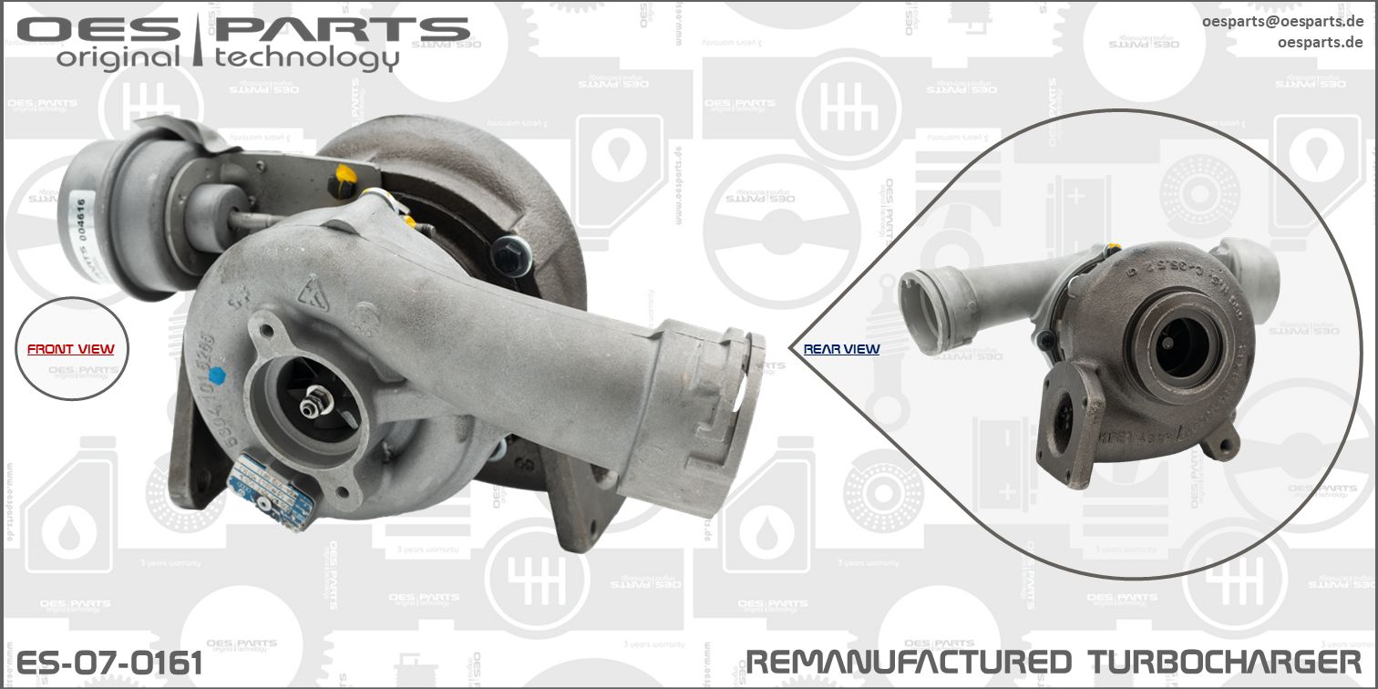 Turbocompresseur, suralimentation OES PARTS ES-07-0161