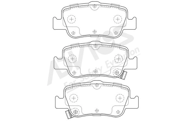 Kit de plaquettes de frein, frein à disque ADVICS-SEA A2N224Y