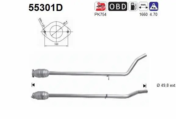 Catalyseur AS 55301D