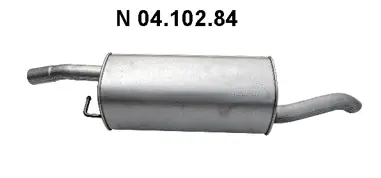 Silencieux arrière EBERSPÄCHER 04.102.84