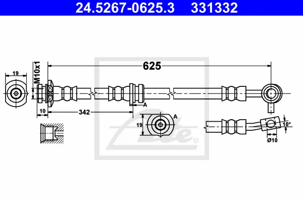Flexible de frein ATE-APAC 24.5267-0625.3