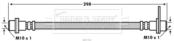 Flexible de frein BORG & BECK BBH7560