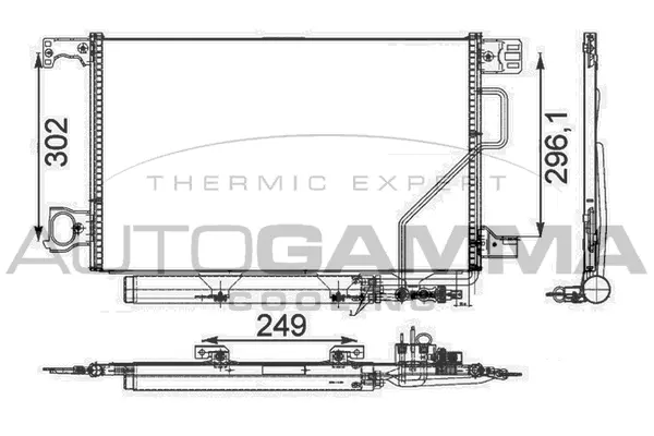 Condenseur, climatisation AUTOGAMMA 105403
