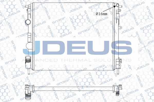 Radiateur, refroidissement du moteur JDEUS M-0230660