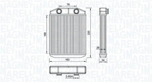 Système de chauffage MAGNETI MARELLI 350218516000