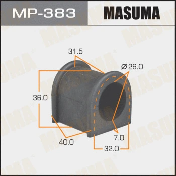 Coussinet de palier, stabilisateur MASUMA MP-383